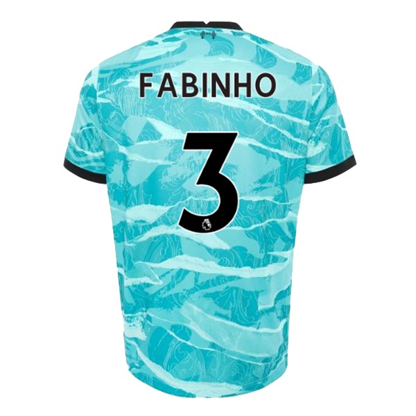 Camiseta Liverpool NO.3 Fabinho Segunda equipo 2020-2021 Azul